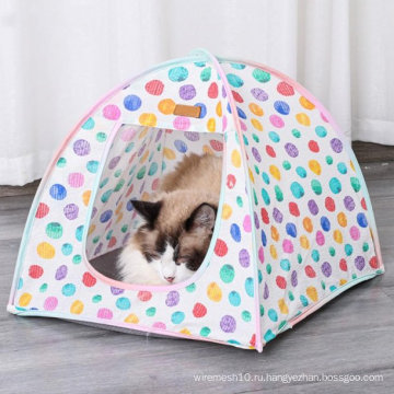 Собачья дом на открытом воздухе портативная складная кошачья палатка милая